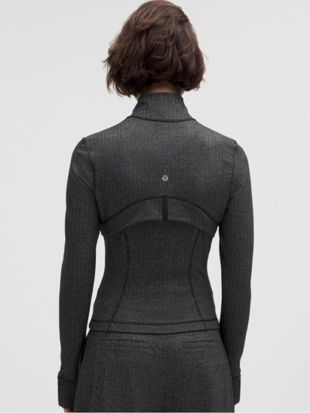 NWT LULULEMON DEFINE CROPPED JACKET IN HERRINGBONE - Picture 3 of 9